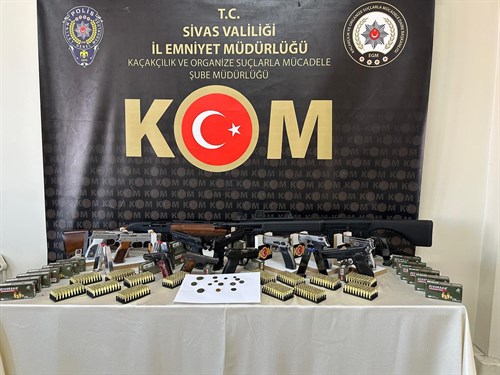 YASADIŞI SİLAH VE MÜMİMMAT TİCARETİNİN ÖNLENMESİNE YÖNELİK YAPILAN OPERASYON